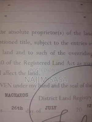 Plot on Sale