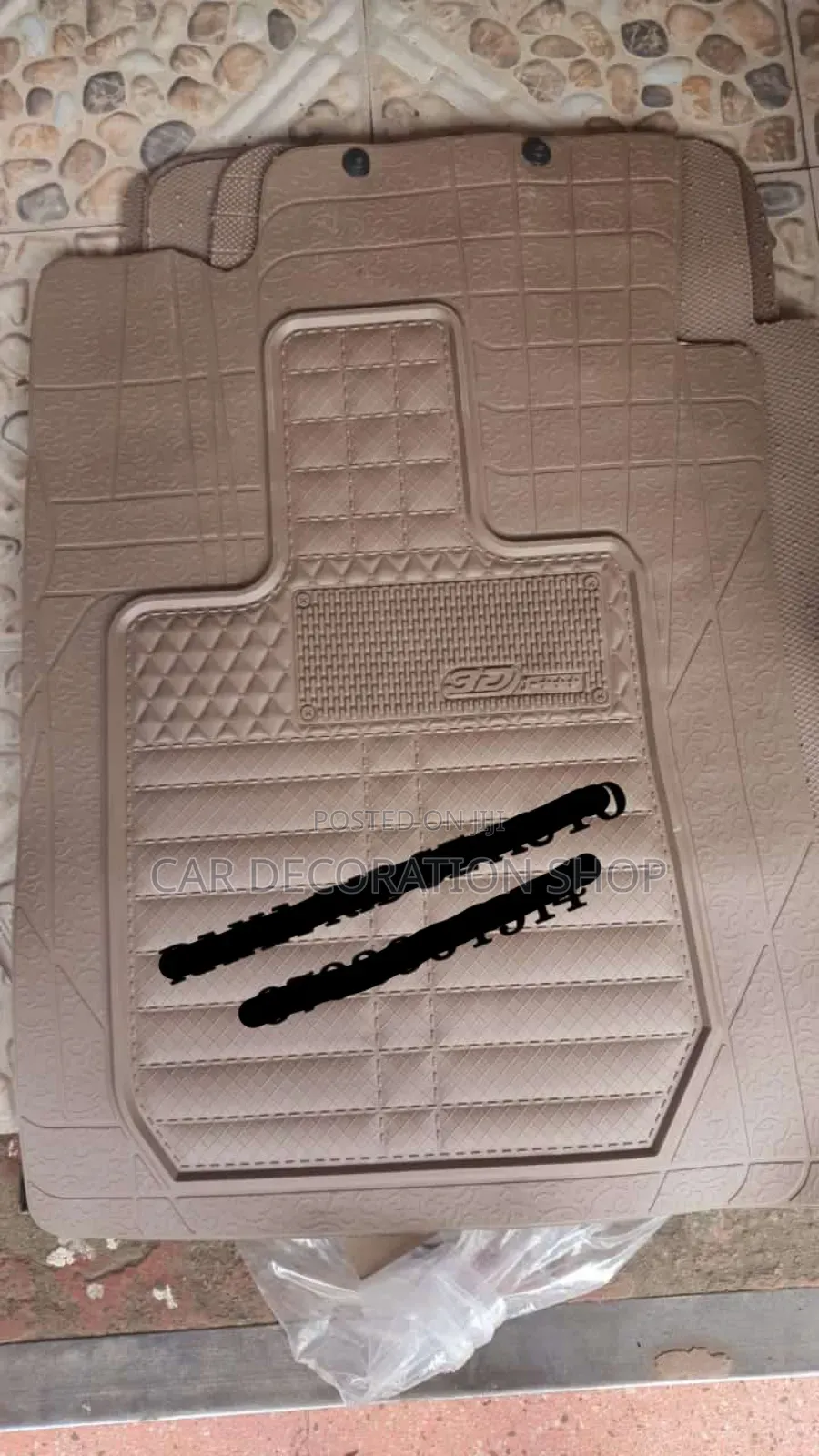 5pc 3D Chocolate Brown/ Rose Gold 3D All Weather Wide Mats