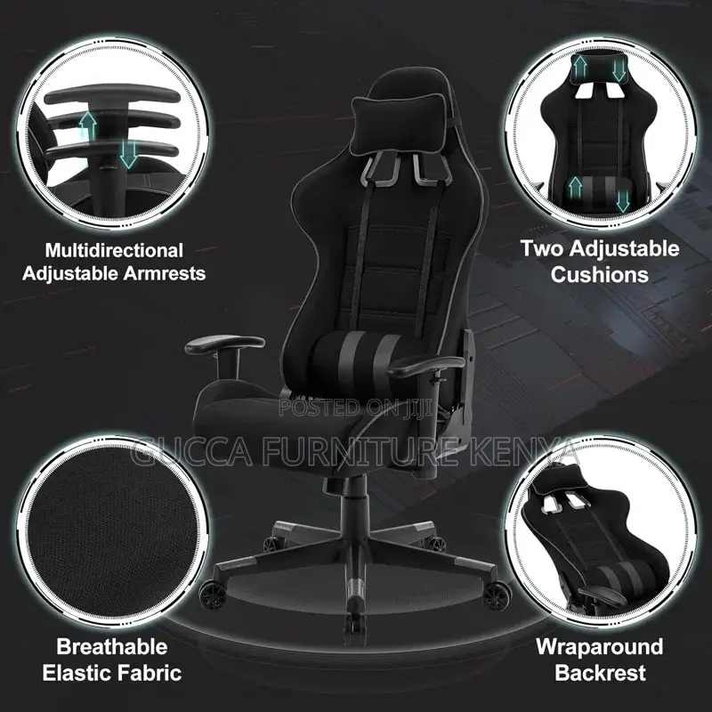 Office Chairs: Ergonomic Swiveling Racing Gaming Chair
