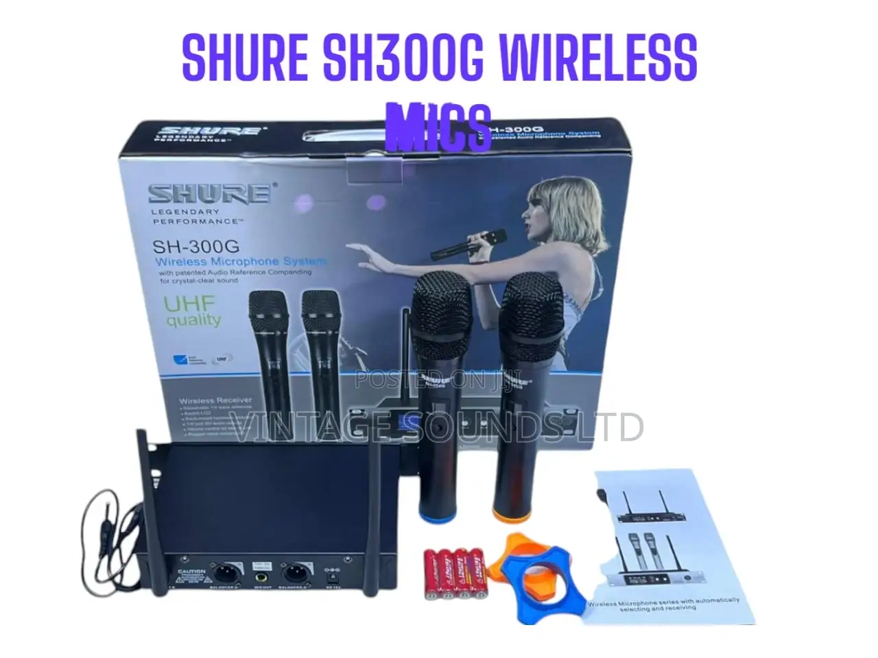 New Shure Sh300 G Legendary Digital Wireless Microphone