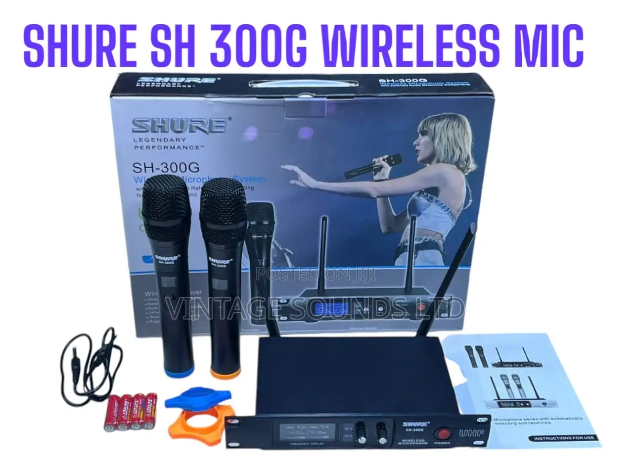 Shure Sh300g Legendary Performance Wireless Microphone Set