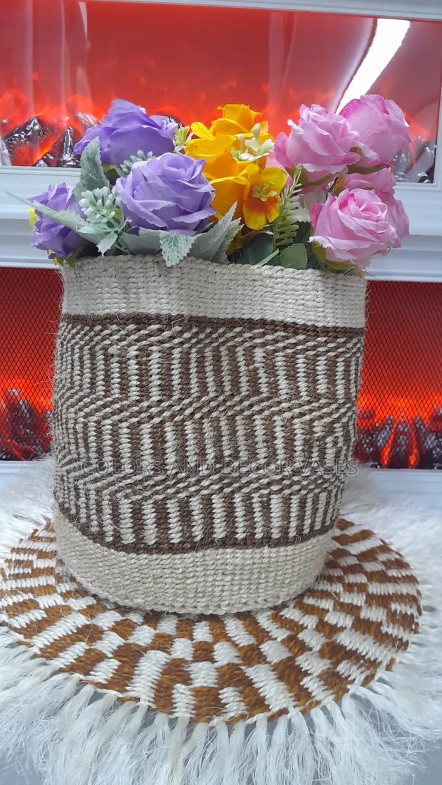Mat,Basket and Flowers