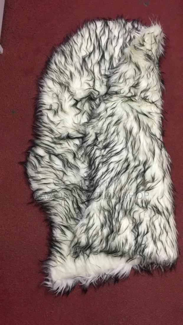 White Black Sheepish Dash Mat - main view