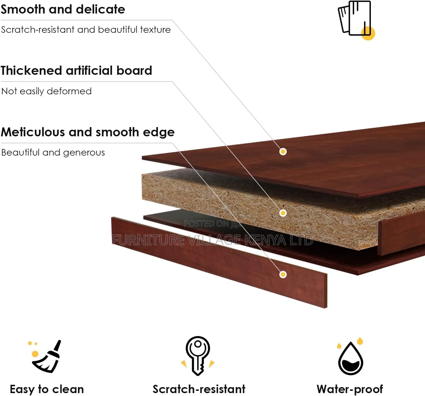 5 Tier Wooden Bookshelf; Office Storage Cabinets