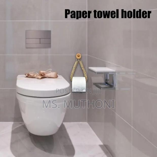 Aesthetic Hemp Rope Tissue Holder - thumbnail 3