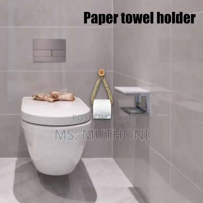 Aesthetic Hemp Rope Tissue Holder