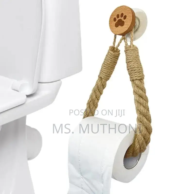 Aesthetic Hemp Rope Tissue Holder