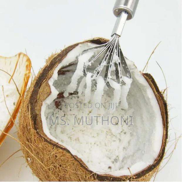 Stainless Steel Coconut Grater. - main view