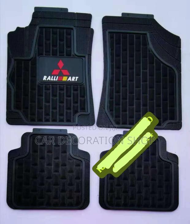 Wide Branded Mitsubishi All Weather Floor Mats - main view