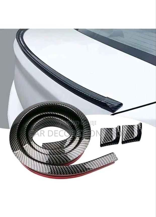 Carbon Finish Flexible Rubber Boot Spoiler