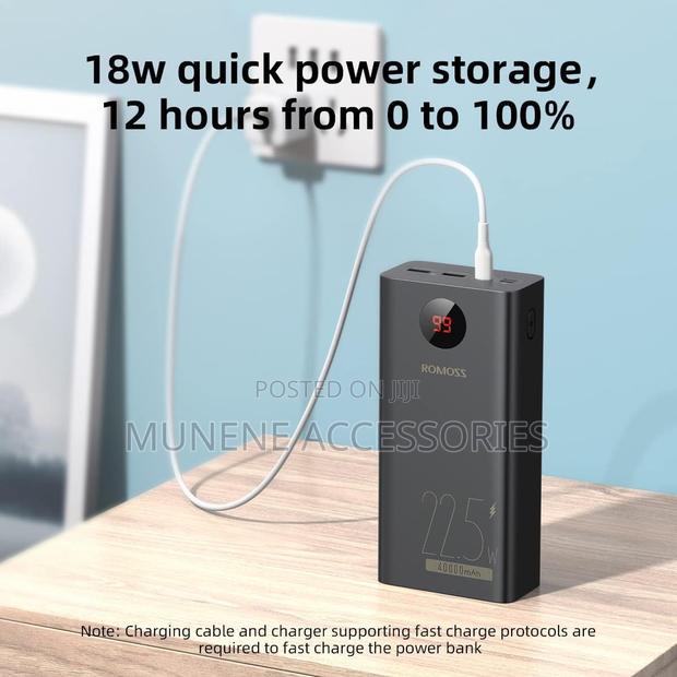 Romoss 40000mah Power Bank, 22.5W Pd20w USB C Battery Pack - thumbnail 2
