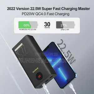 Romoss 40000mah Power Bank, 22.5W Pd20w USB C Battery Pack