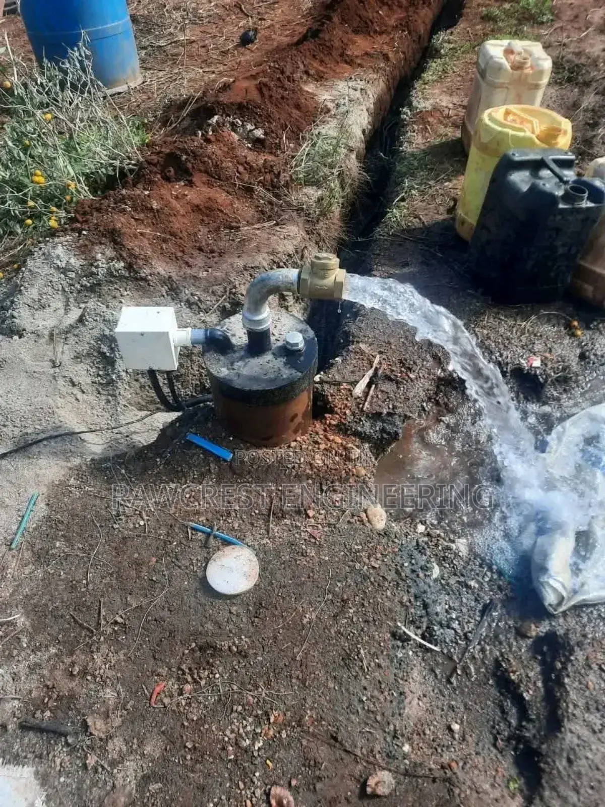 Solar Pump Testing And Water Pipe Installation
