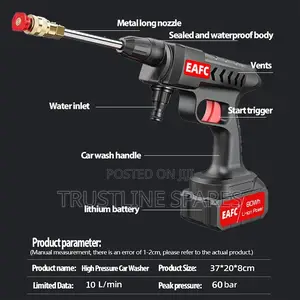 Car Wash Spray Gun - Cordless