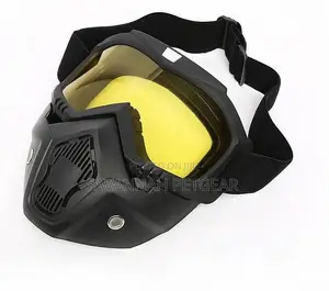 Goggles Mask 2 in 1 Set Motorcycle Paintball Trail Glasses