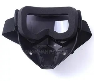 Goggles Mask 2 in 1 Set Motorcycle Paintball Trail Glasses