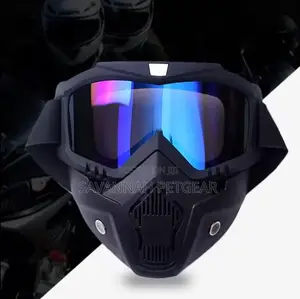 Goggles Mask 2 in 1 Set Motorcycle Paintball Trail Glasses