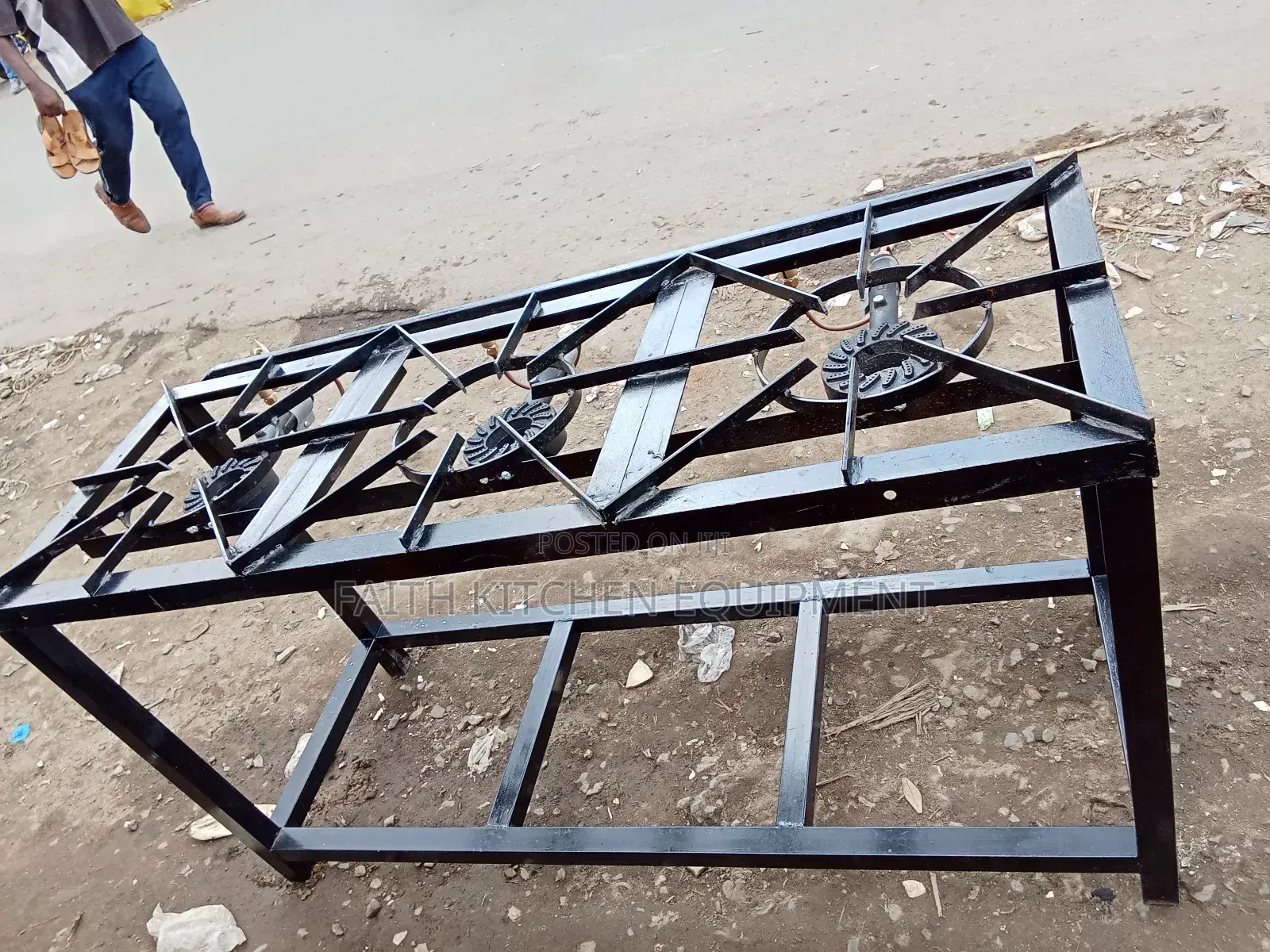 Mild Steel Gas Cooker 3 Burner