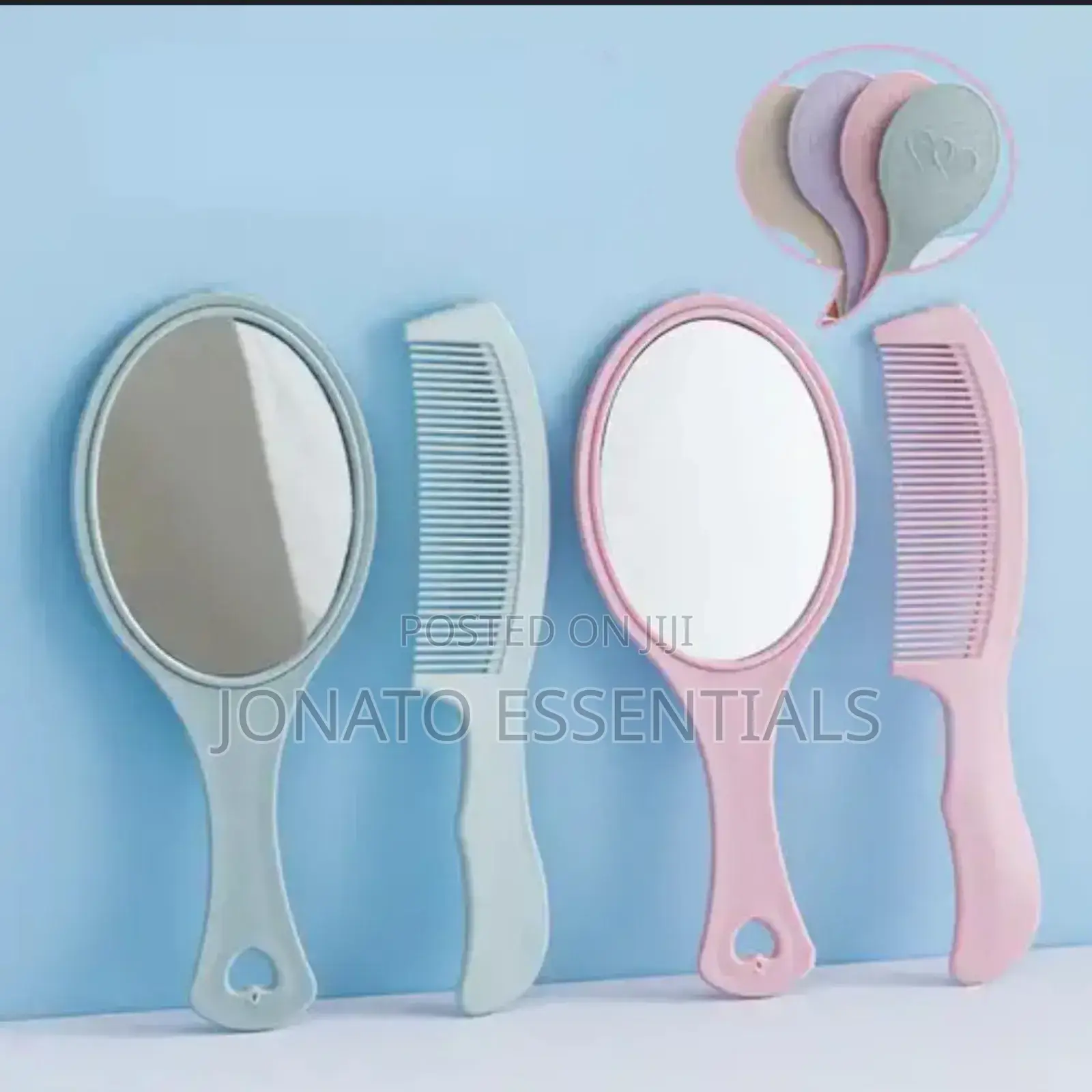 Hand Mirror and Comb Set