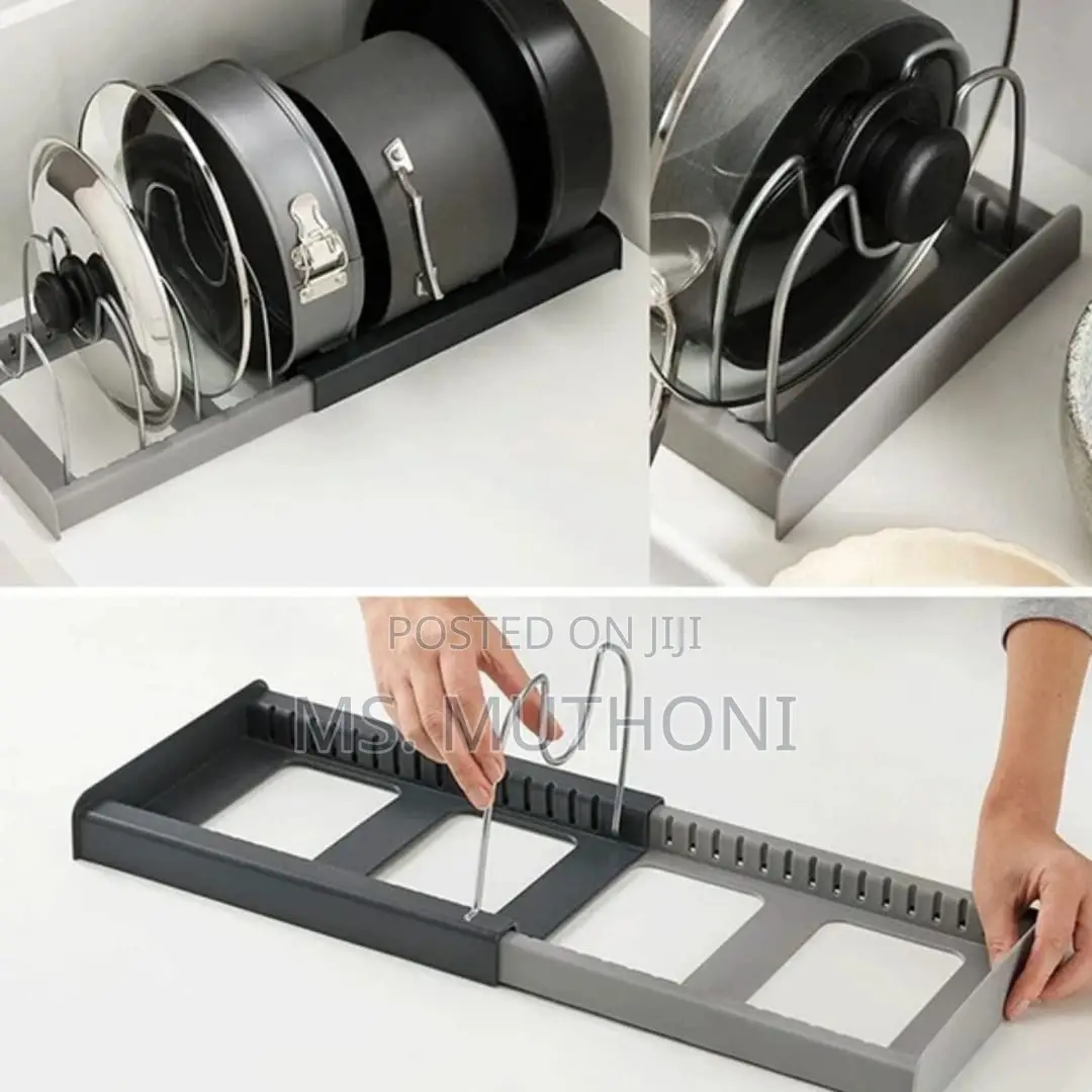 Retractable Pan/Lid Organizer.