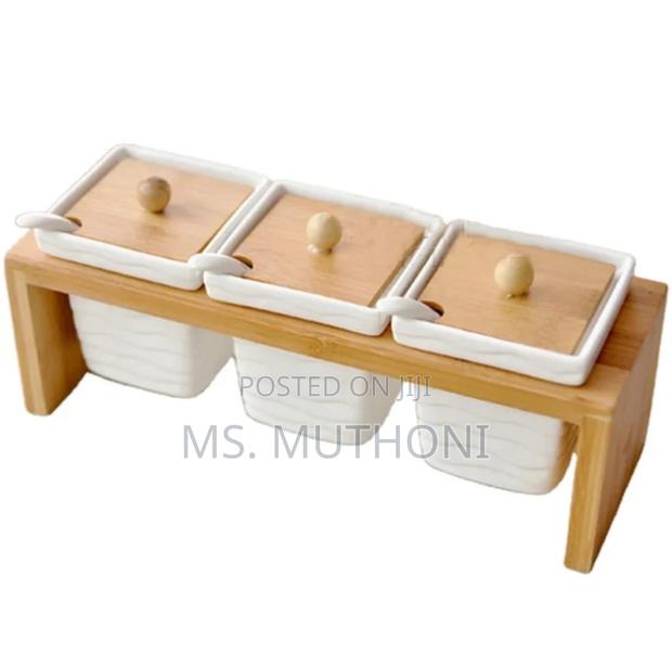 3pcs Ceramic Canister Set. - thumbnail 4