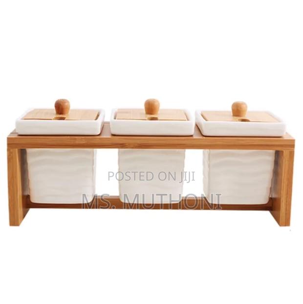 3pcs Ceramic Canister Set. - thumbnail 7