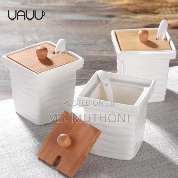 3pcs Ceramic Canister Set. - thumbnail 2