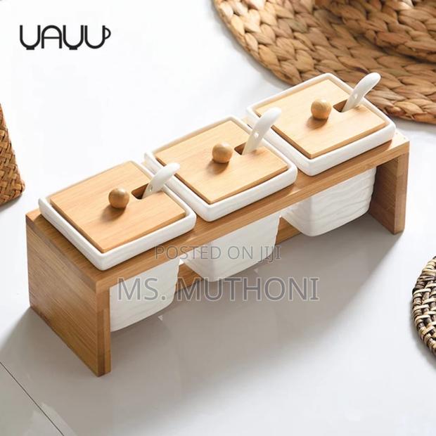3pcs Ceramic Canister Set. - thumbnail 6
