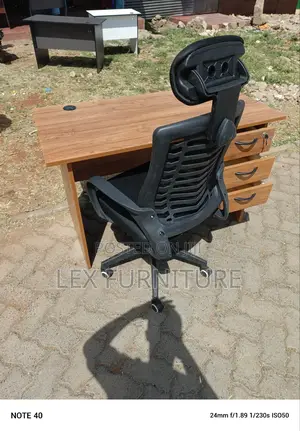 Available Office Chair and Office Desk