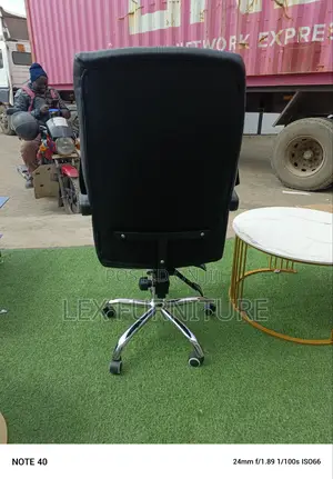 Black Leather Chair Office Chair