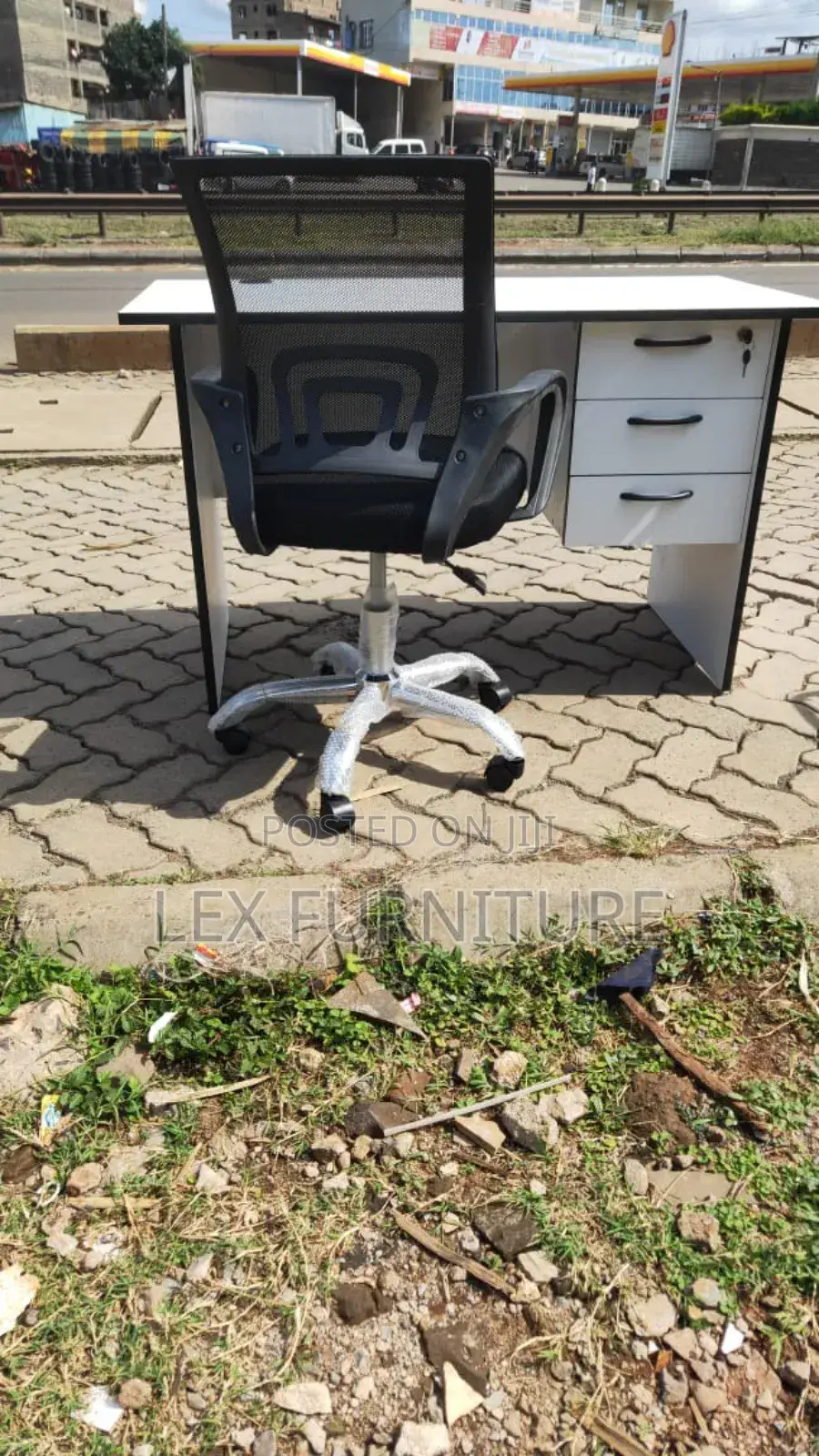 Secretarial Office Chair Plus Office Desk