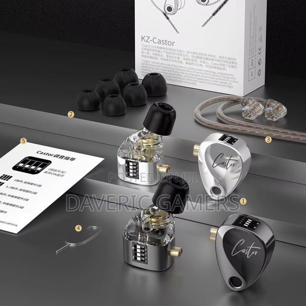 KZ Castor In Ear Wired Earphones 2DD Dynamic