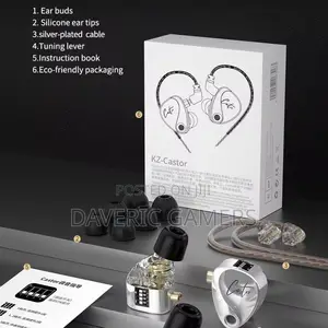 KZ Castor In Ear Wired Earphones 2DD Dynamic
