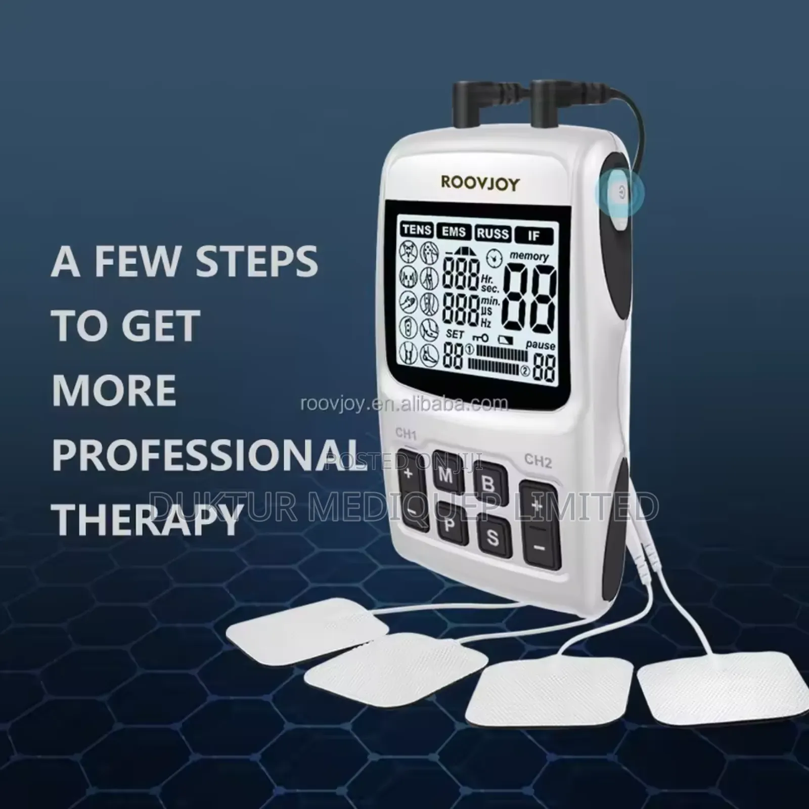 Electronic Pulse Muscle Stimulator Therapy Machine