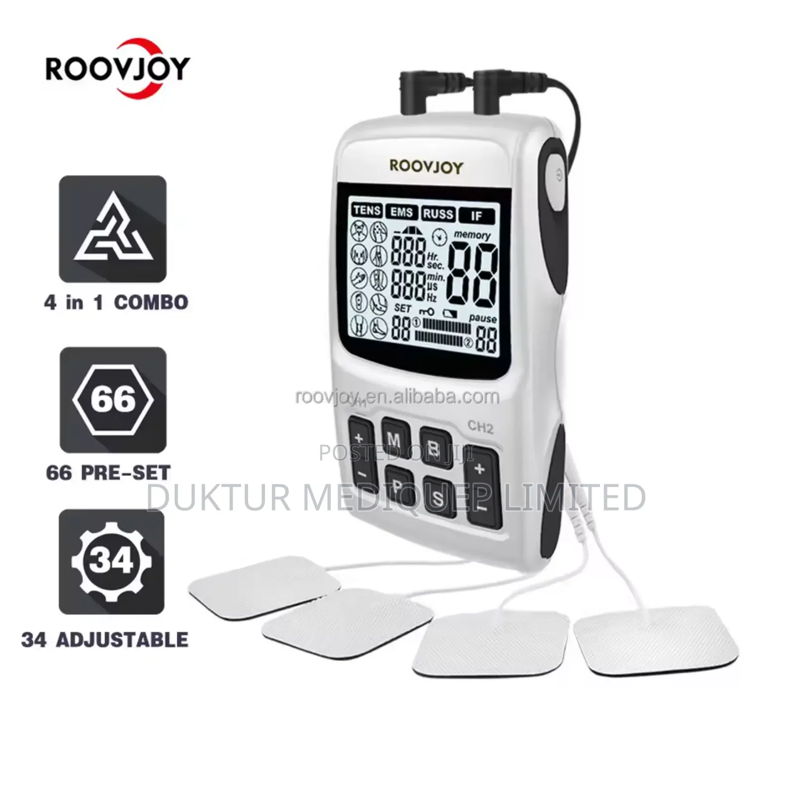 Electronic Pulse Muscle Stimulator Therapy Machine