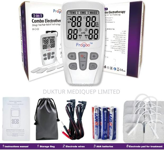 3 Channel Electronic Muscle Stimulator/Tens Machine