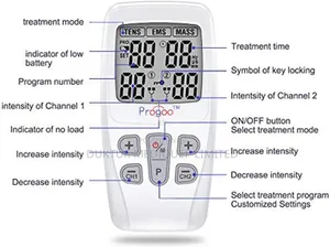 3 Channel Electronic Muscle Stimulator/Tens Machine