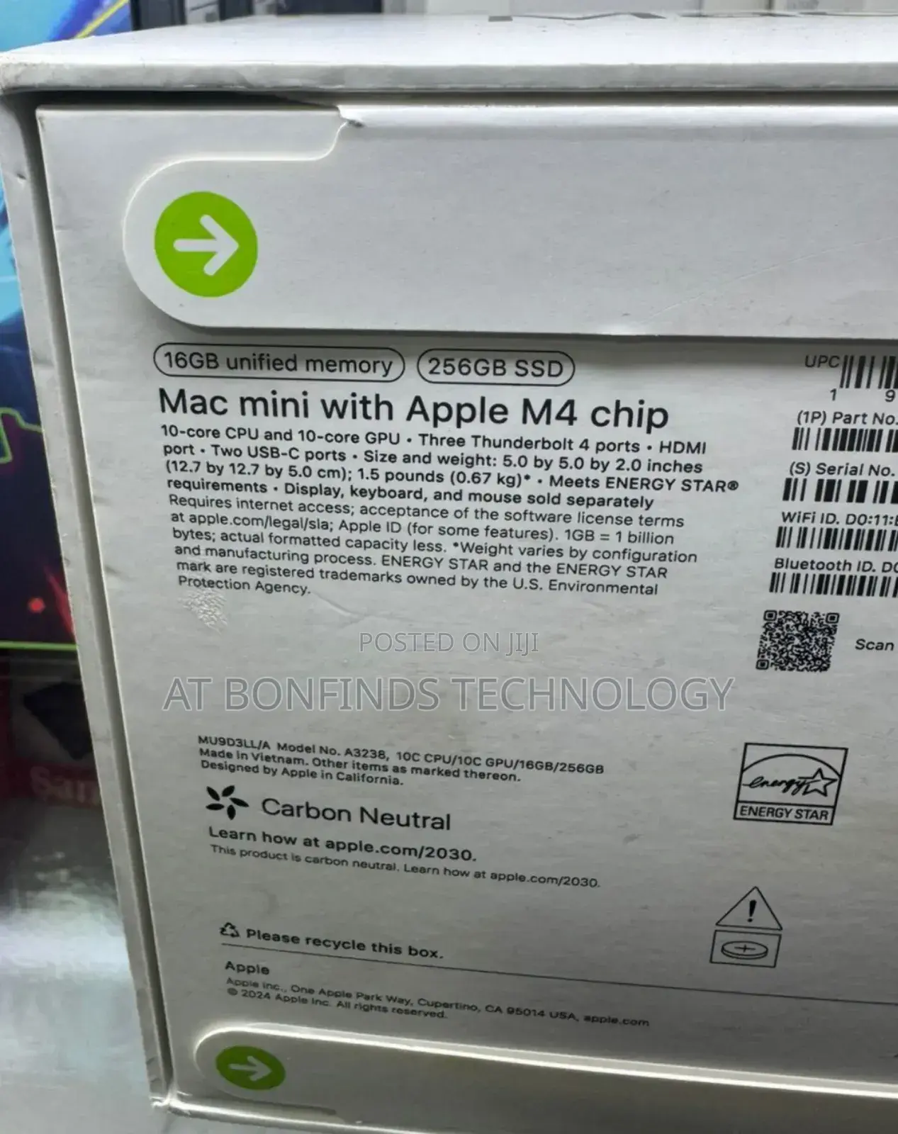 New Desktop Computer Apple Mac Mini M4 Pro 16GB Apple M4 SSD 256GB