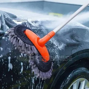 *Double-Headed Car Cleaning Brush Mop, Retractable Mop