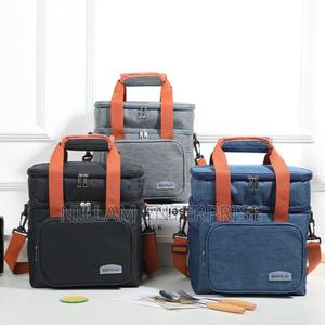 Double Compartment (15L) Insulated Lunch Bag - thumbnail 2