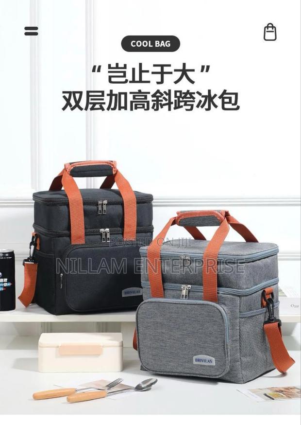 Double Compartment (15L) Insulated Lunch Bag - thumbnail 4