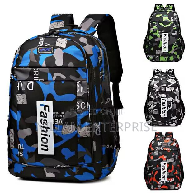 Trendy Camouflage Waterproof Backpack / School Bags - thumbnail 3