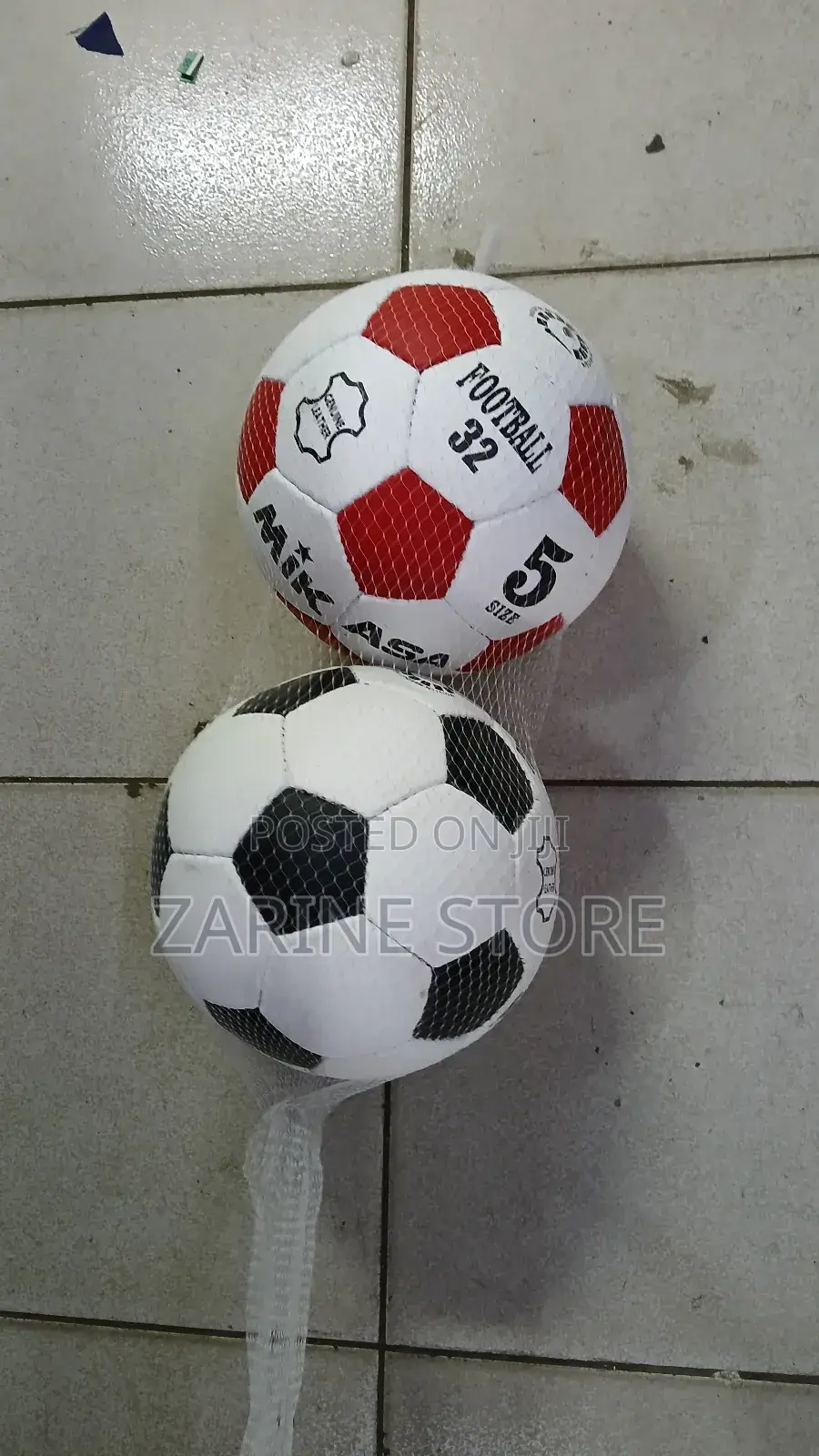 Leather Football Match Official Ball Size 5 Mikasa