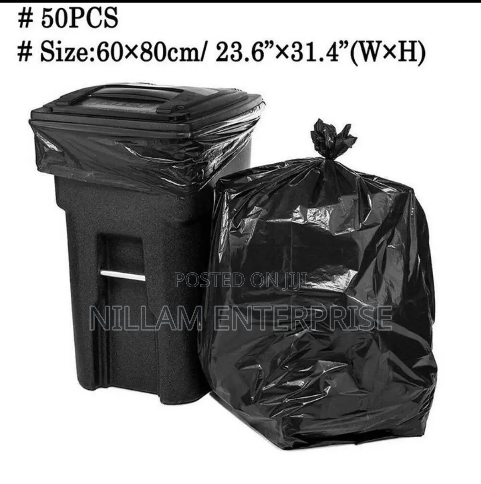 50pcs Disposable Garbage/Trash Bags