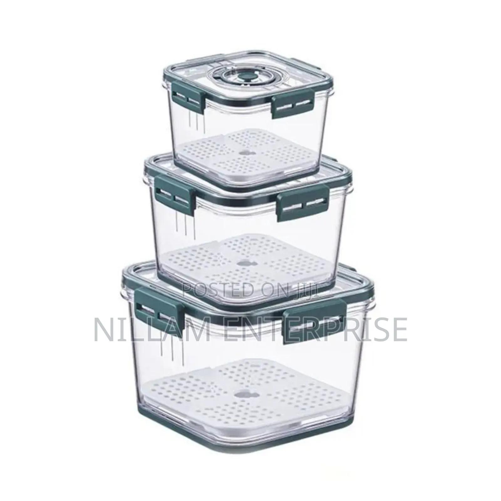 3pcs \ Set Stackable Multipurpose Food Storage Containers