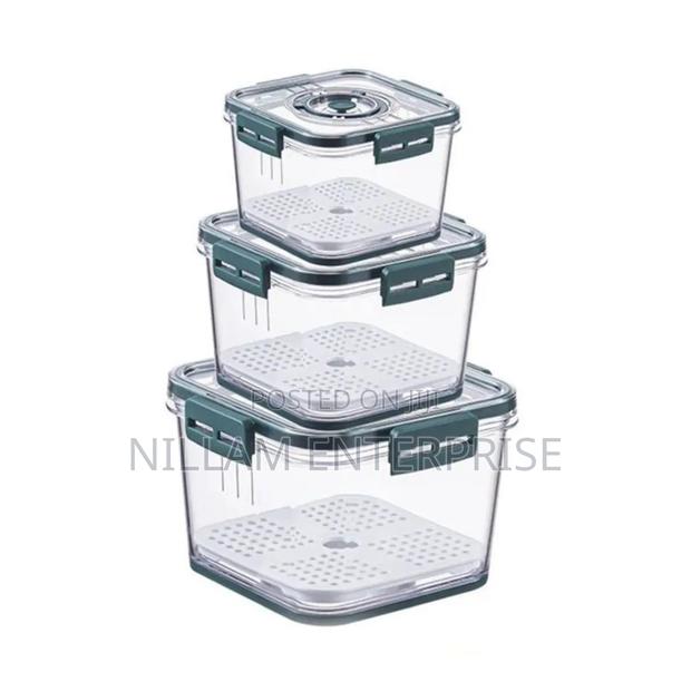 3pcs \ Set Stackable Multipurpose Food Storage Containers - thumbnail 6