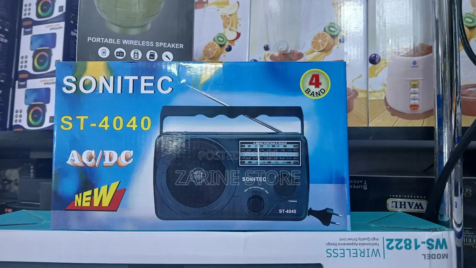 Sonitec Ac/Dc Portable Radio Speaker With High Bass