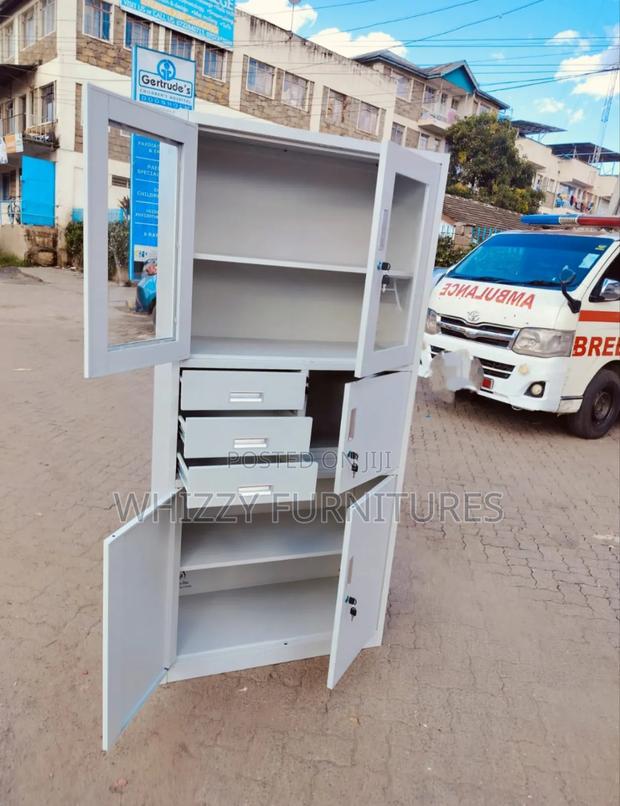 Modern Metallic File Cabinet