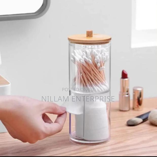 2pc Cotton Pad Holder Jars - thumbnail 2
