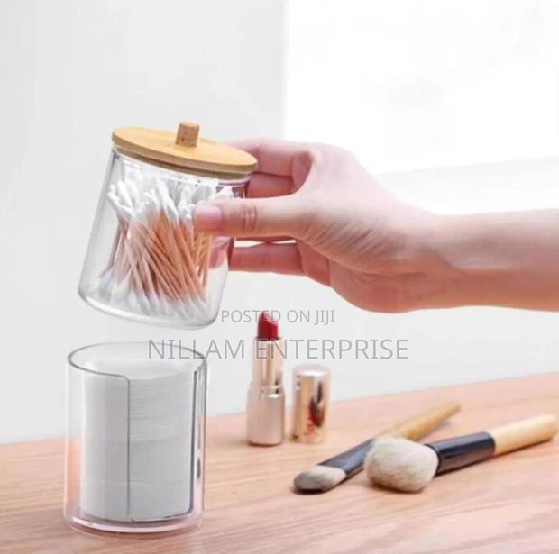 2pc Cotton Pad Holder Jars - thumbnail 4